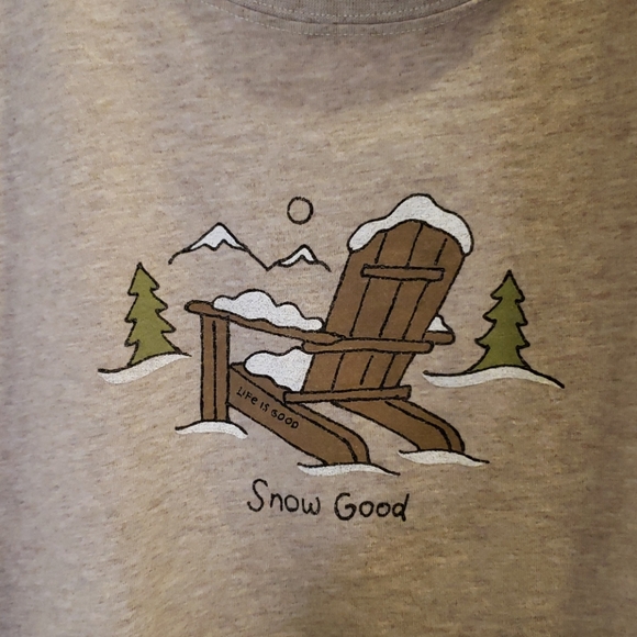 EUC Women's Snow Good Long Sleeve Crusher Tee - Picture 2 of 6